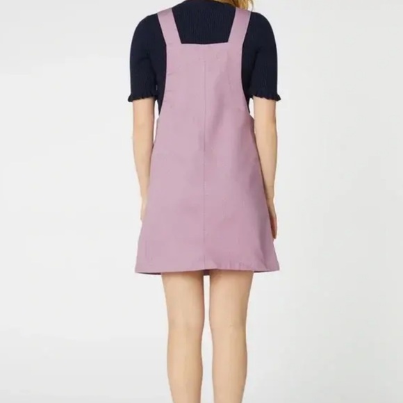 PRINCESS HIGHWAY Enid Lilac Floral Embroidered Overall Pinafore Pinny Dress Sz 8 - Picture 3 of 13